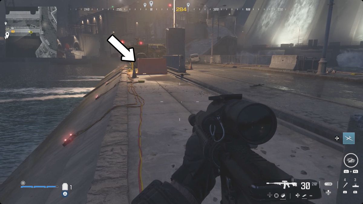 Call of Duty: Modern Warfare 3 screenshot with the Holger 26 location marked.
