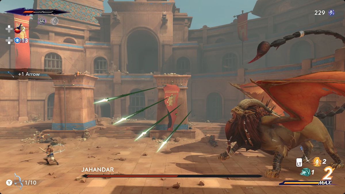 Prince of Persia: The Lost Crown Jahandar boss fight stinger spray attack