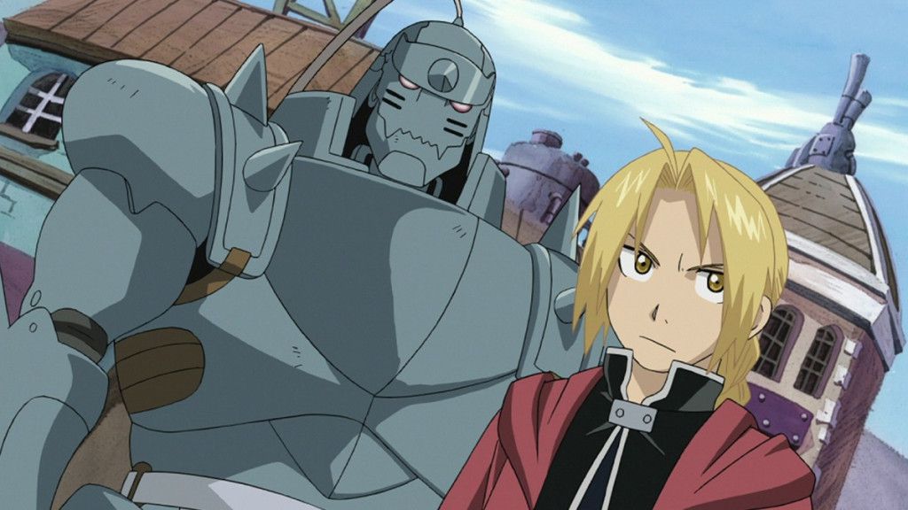 Alphone Elric and his brother Edward, the “Fullmetal Alchemist.”