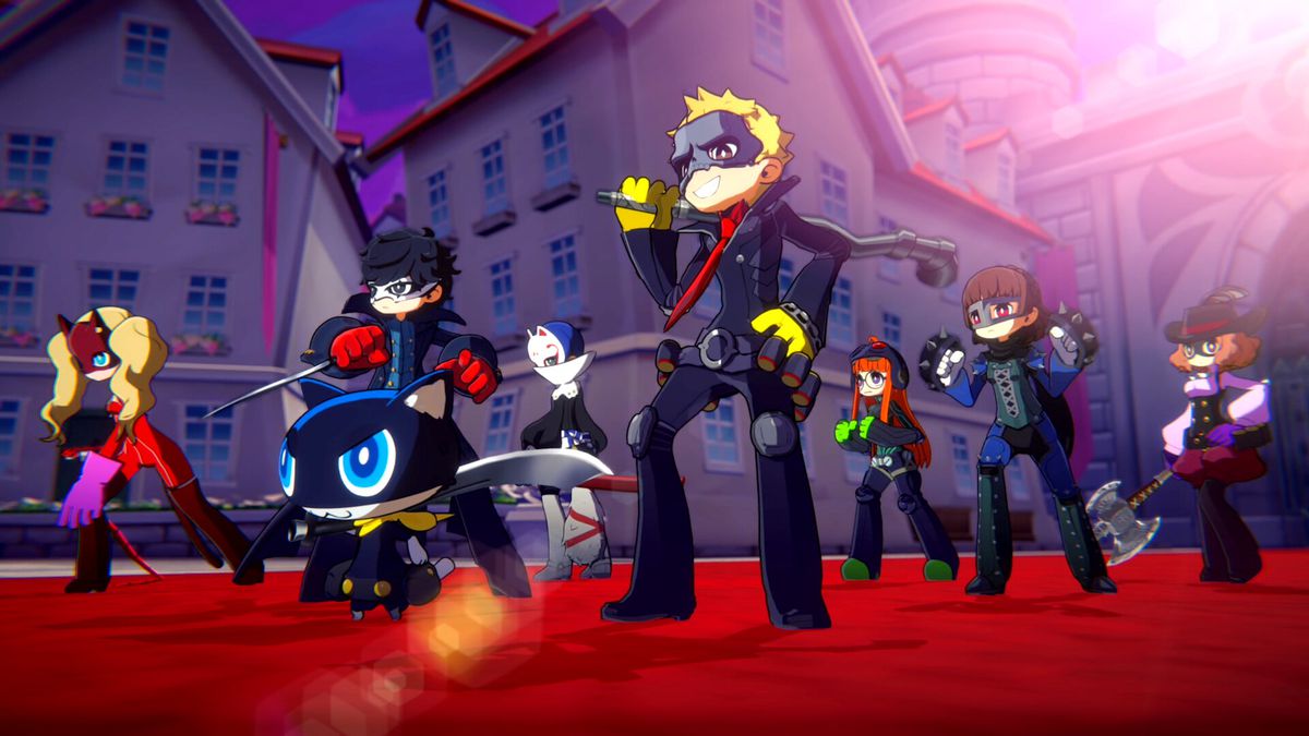 The characters from Persona 5 Tactica get ready to battle 