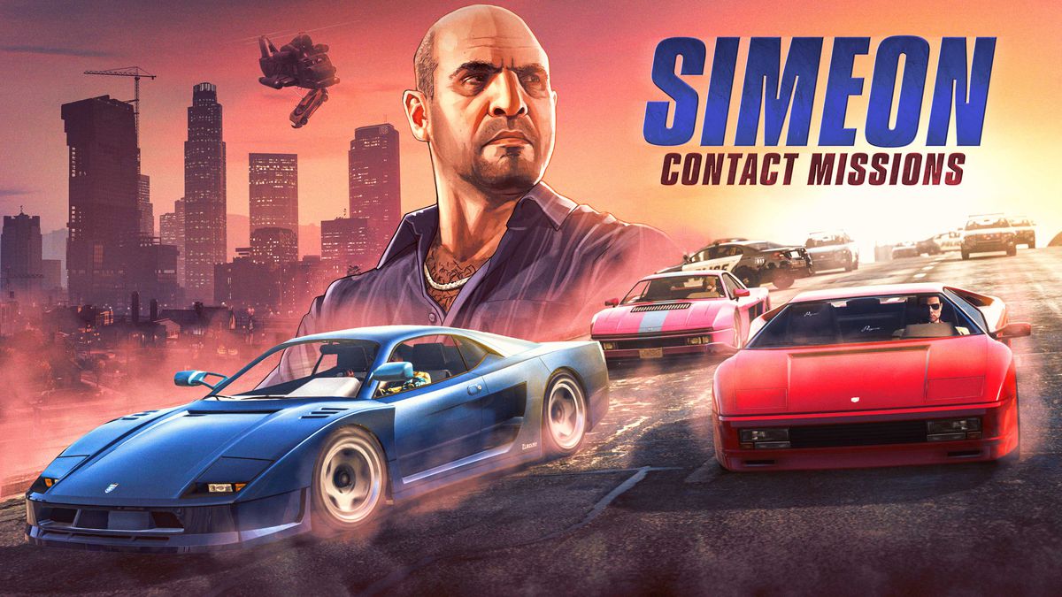 GTA Online promo art for Simeon Contact Missions