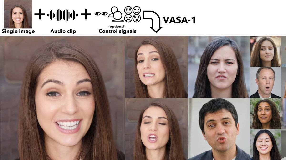 Microsoft’s VASA-1 takes AI-generated video one step closer to ‘aw hell, we’re all doomed’