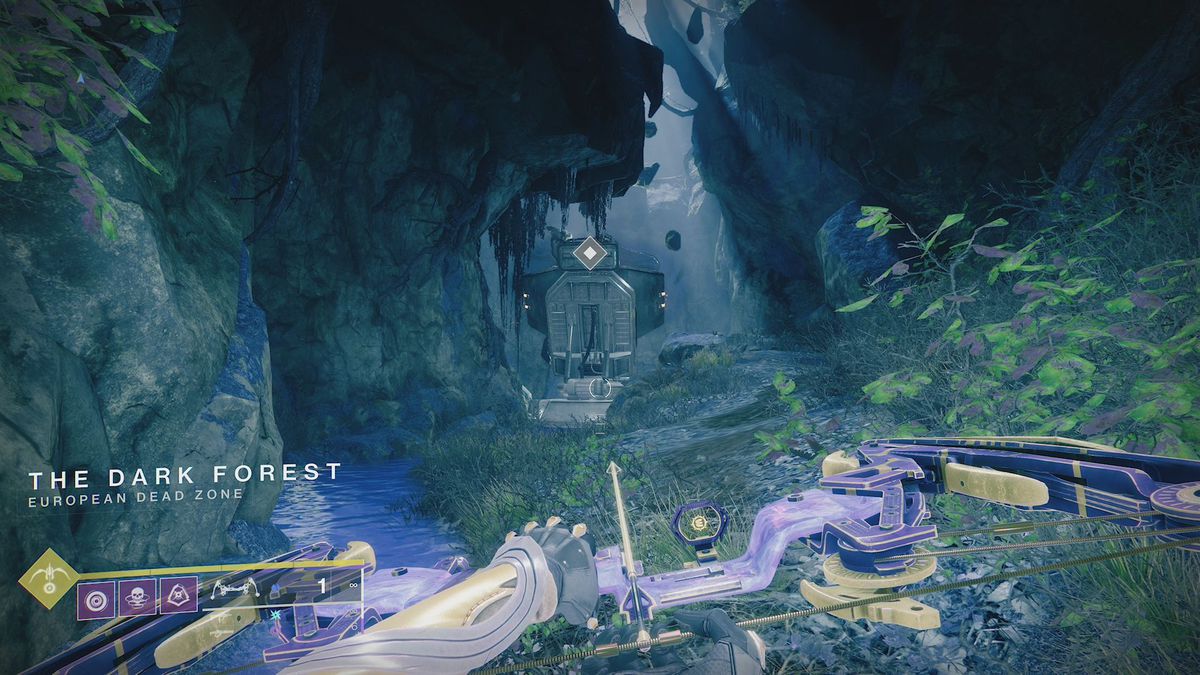 Behind a jammer in Destiny 2’s The Dark Forest