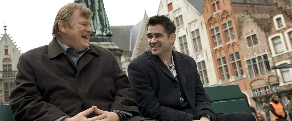 A shot of Colin Farrell and Brendan Gleeson from In Bruges