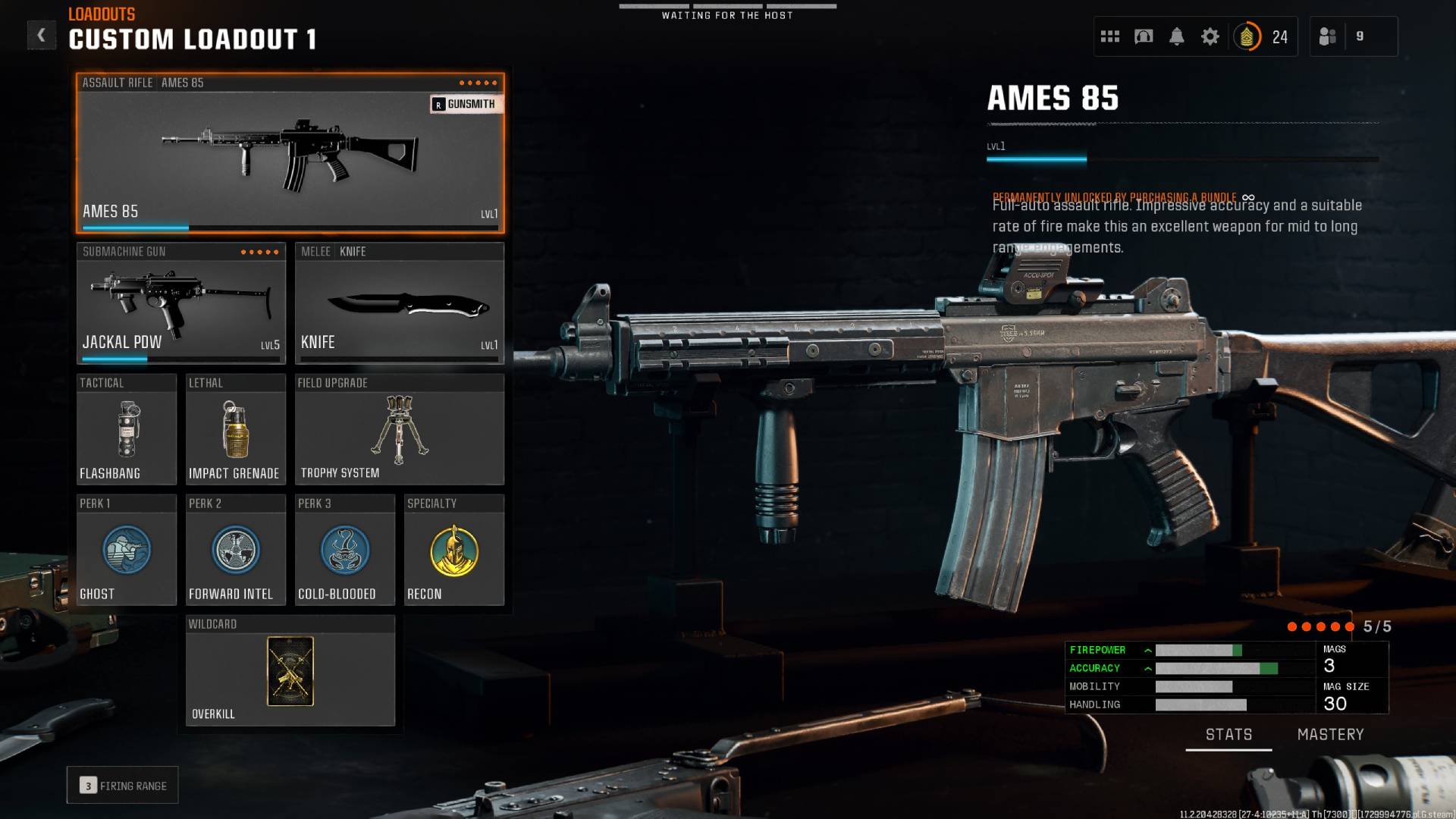 The best AMES 85 class in Black Ops 6