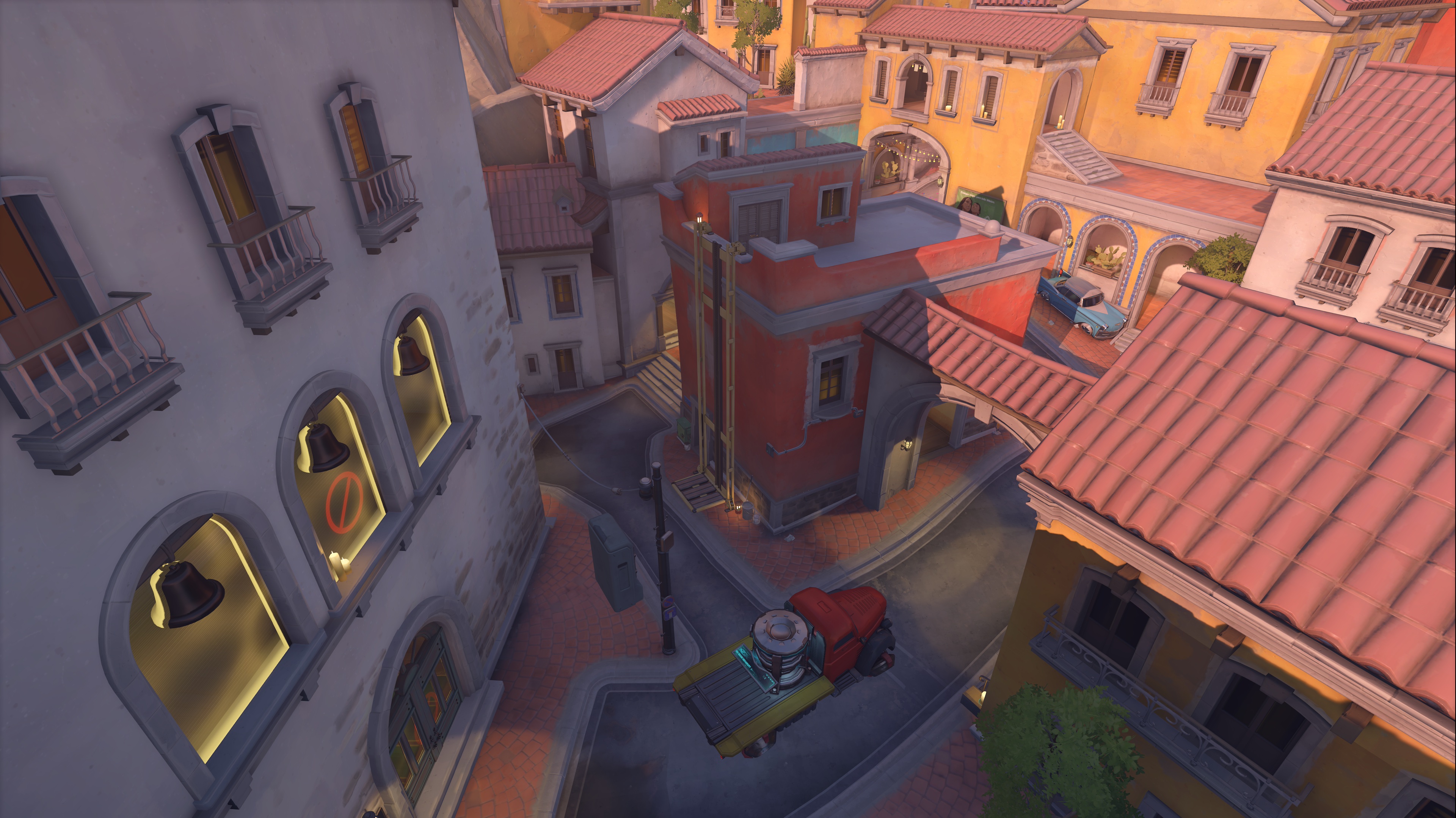 A screenshot from the reworked Dorado attackers spawn in Overwatch 2