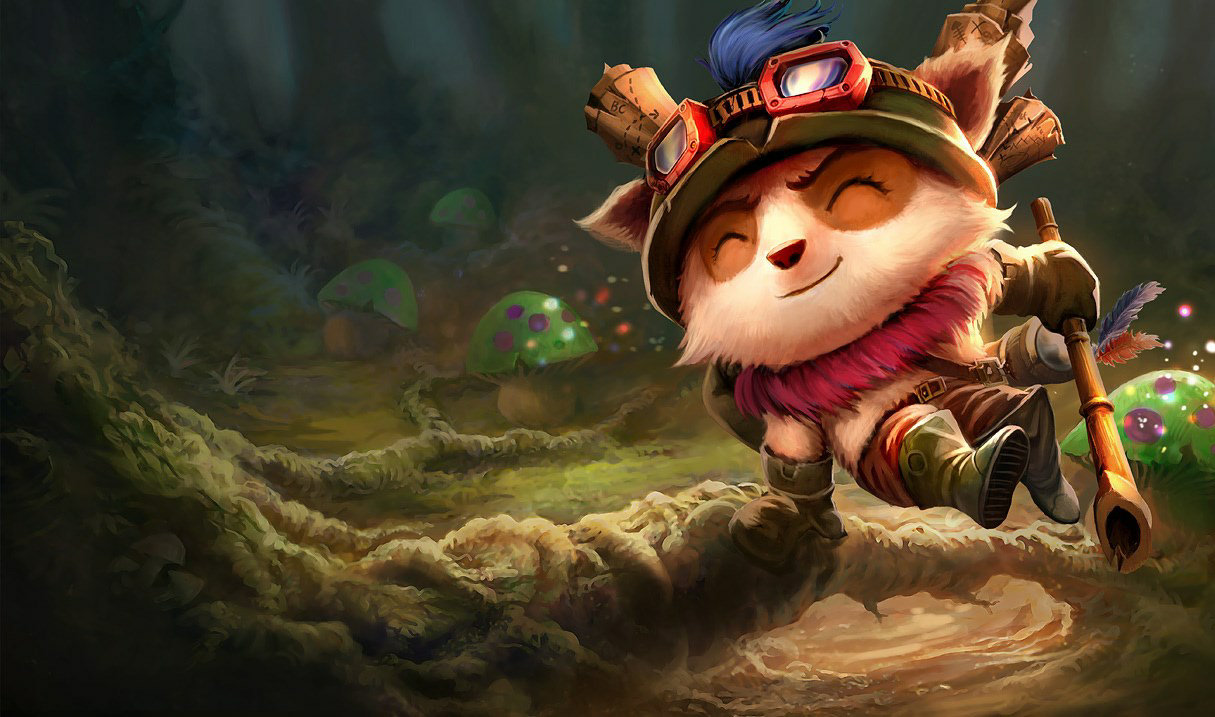 Teemo from League of Legends in a still