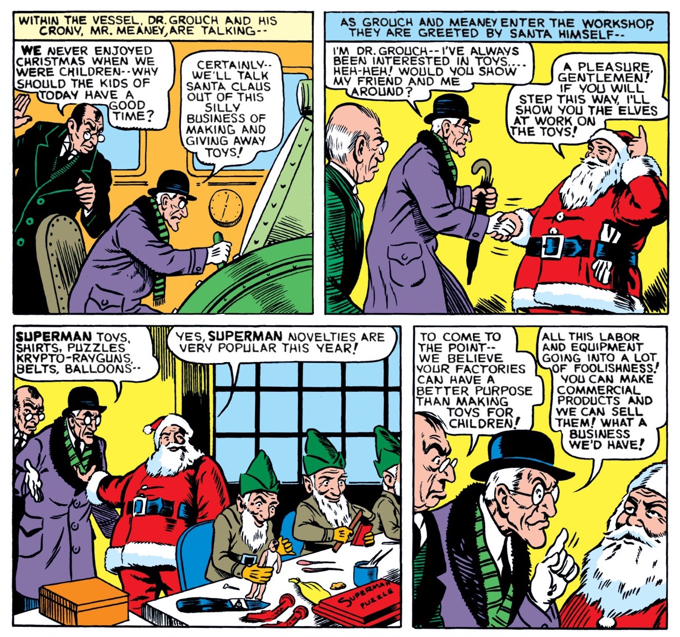 Yes, Santa is canon in the DC and Marvel universes