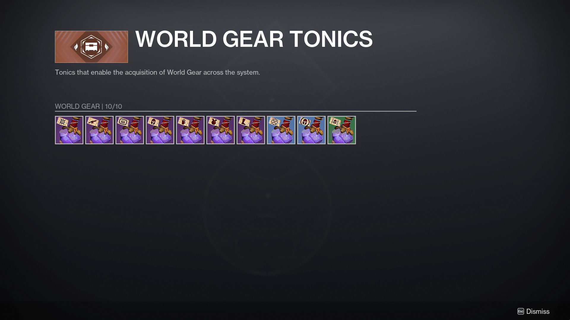 A completed Tonic page in Destiny 2’s episode or Revenant 