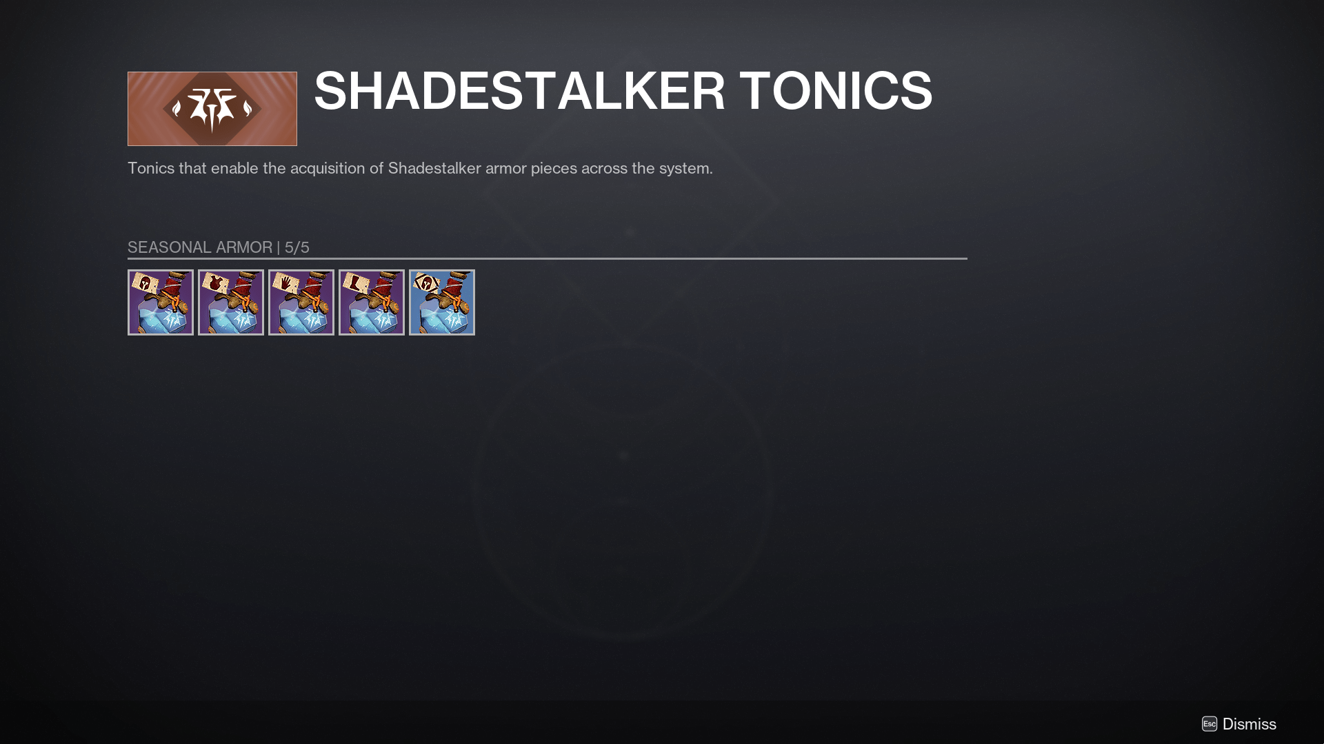 A completed Tonic page in Destiny 2’s episode or Revenant 