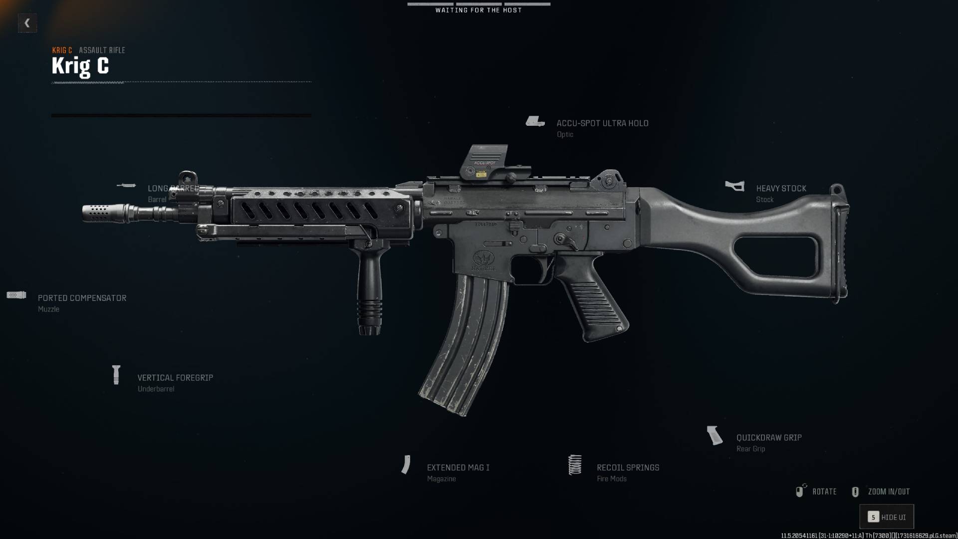 A menu shows the Krig C, one of the best guns in Black Ops 6