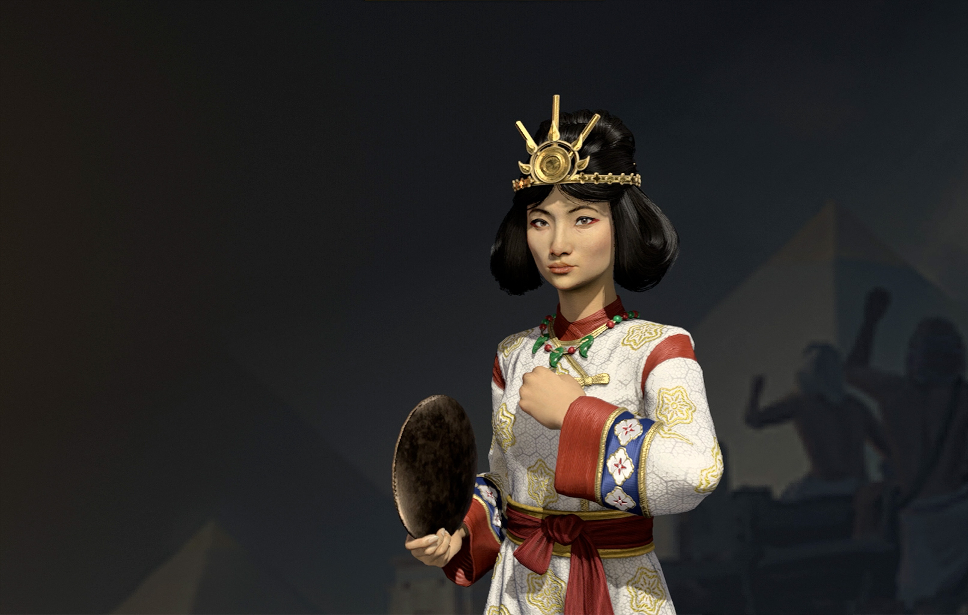 Himiko closes a fist as one of the leaders in the Civ 7 tier list