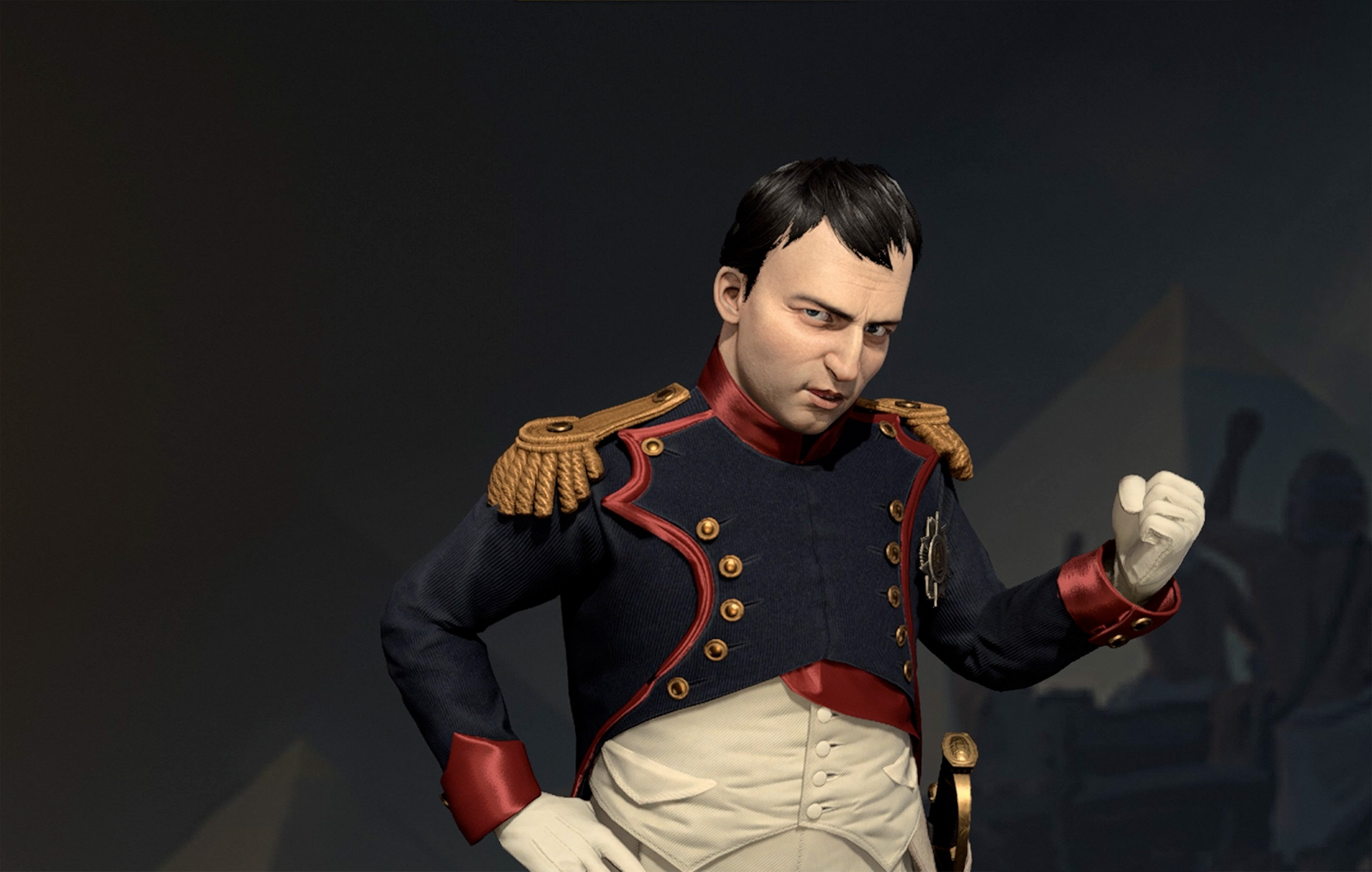 Napoleon closes a fist as one of the leaders in the Civ 7 tier list