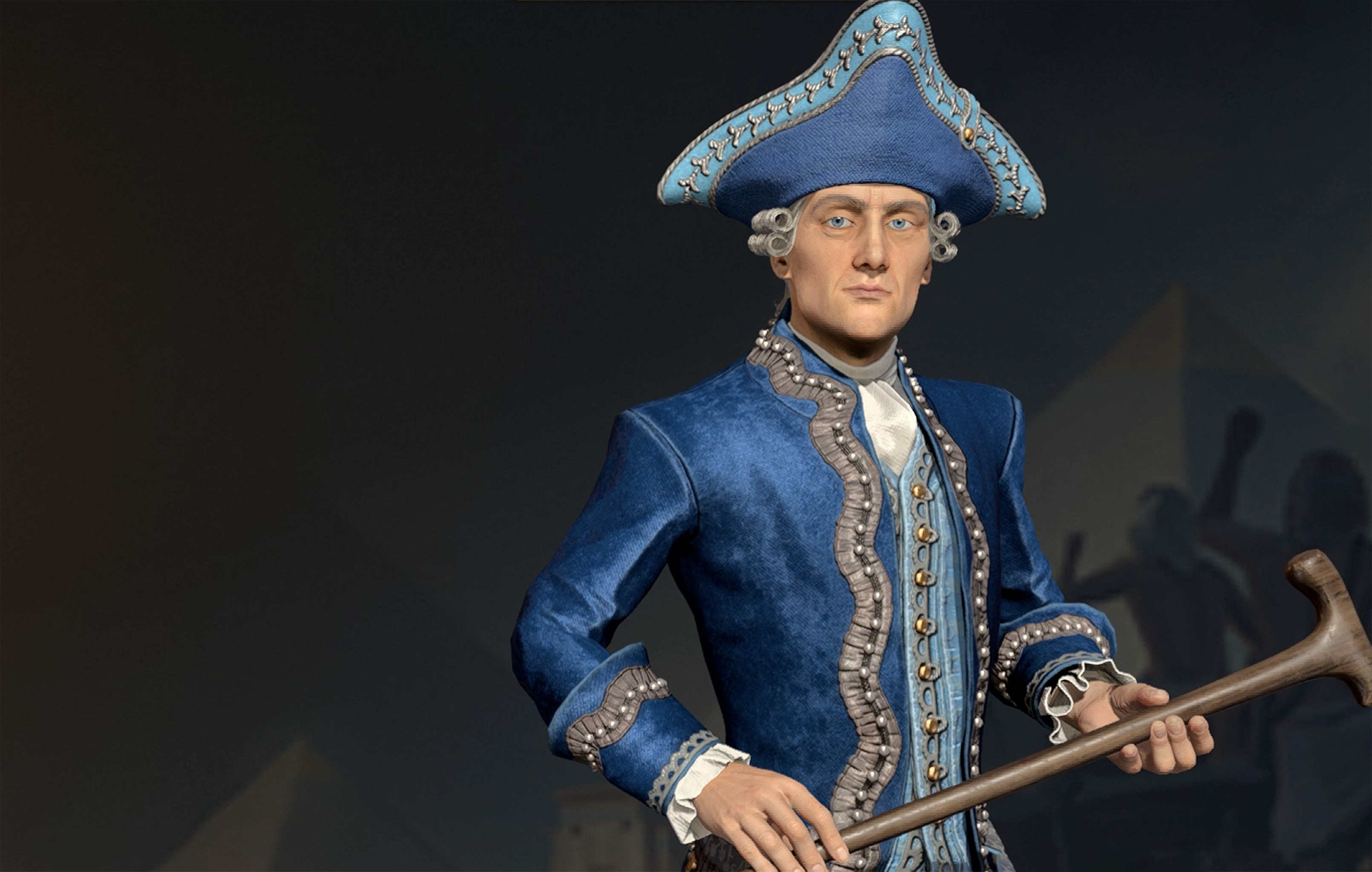 Friedrich holds a cane as one of the worst leaders in the Civ 7 tier list