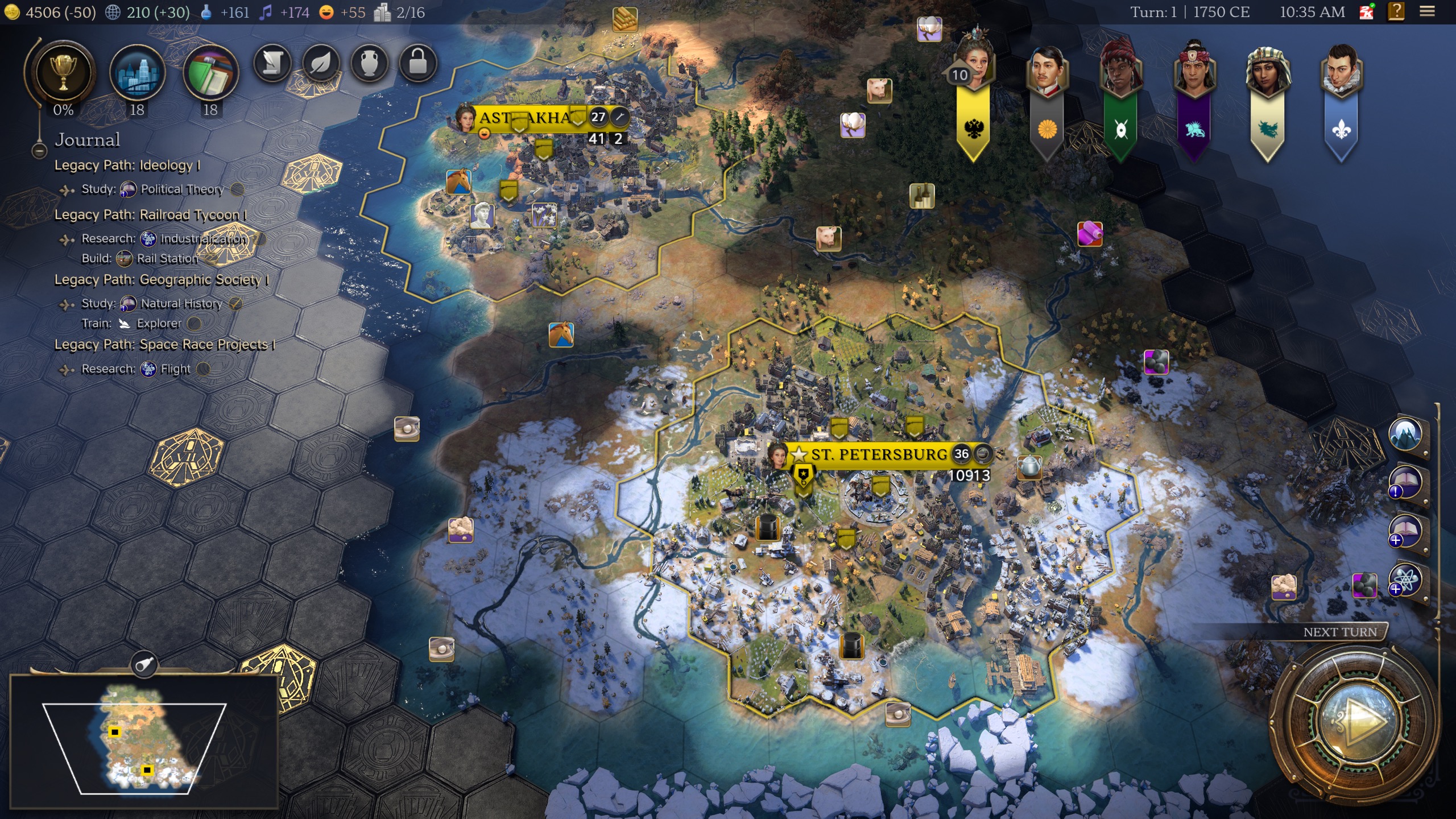  Civilization 7 tracking Legacy Paths in the Modern Age