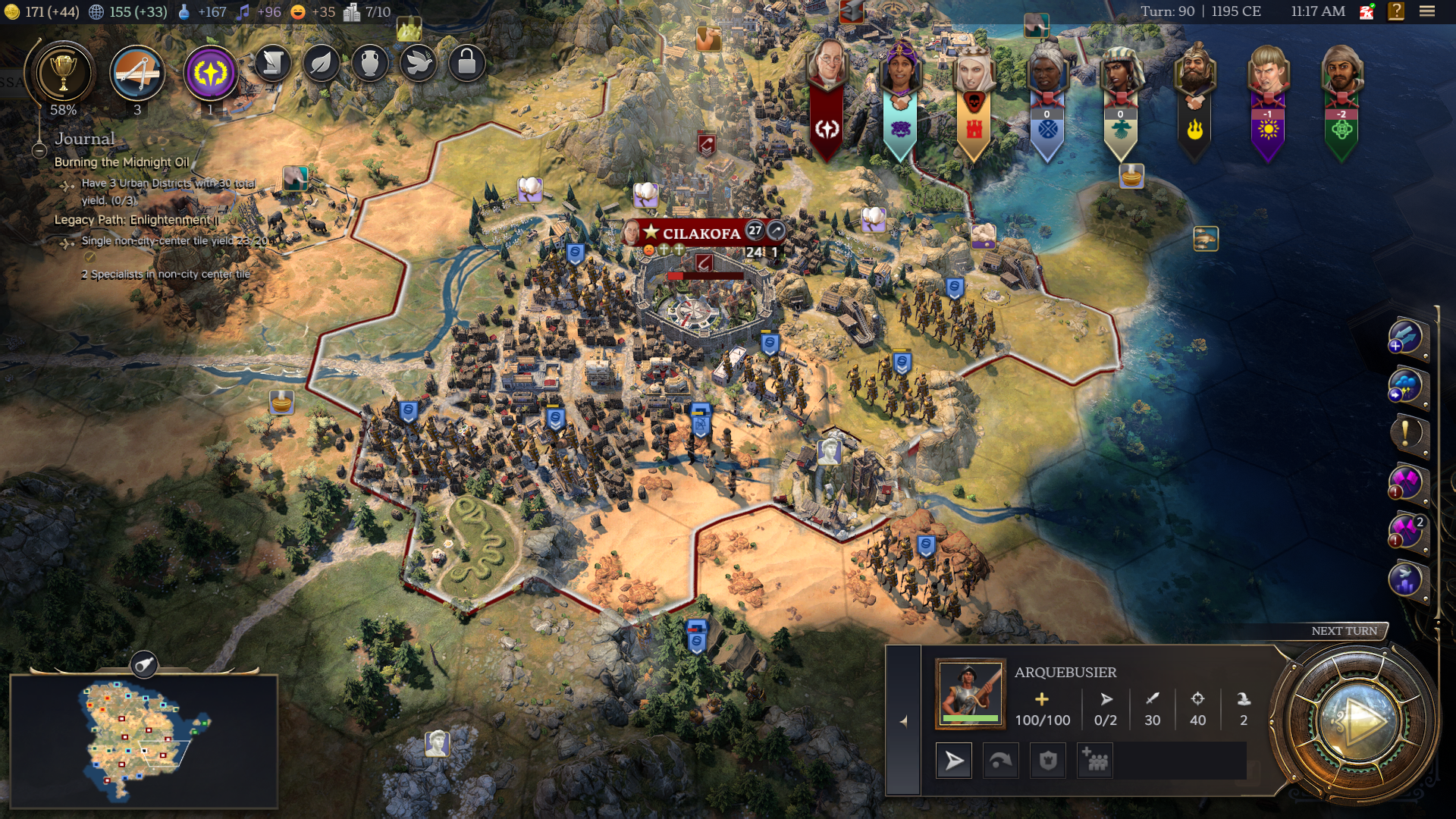 A Civilization at war in Civilization 7