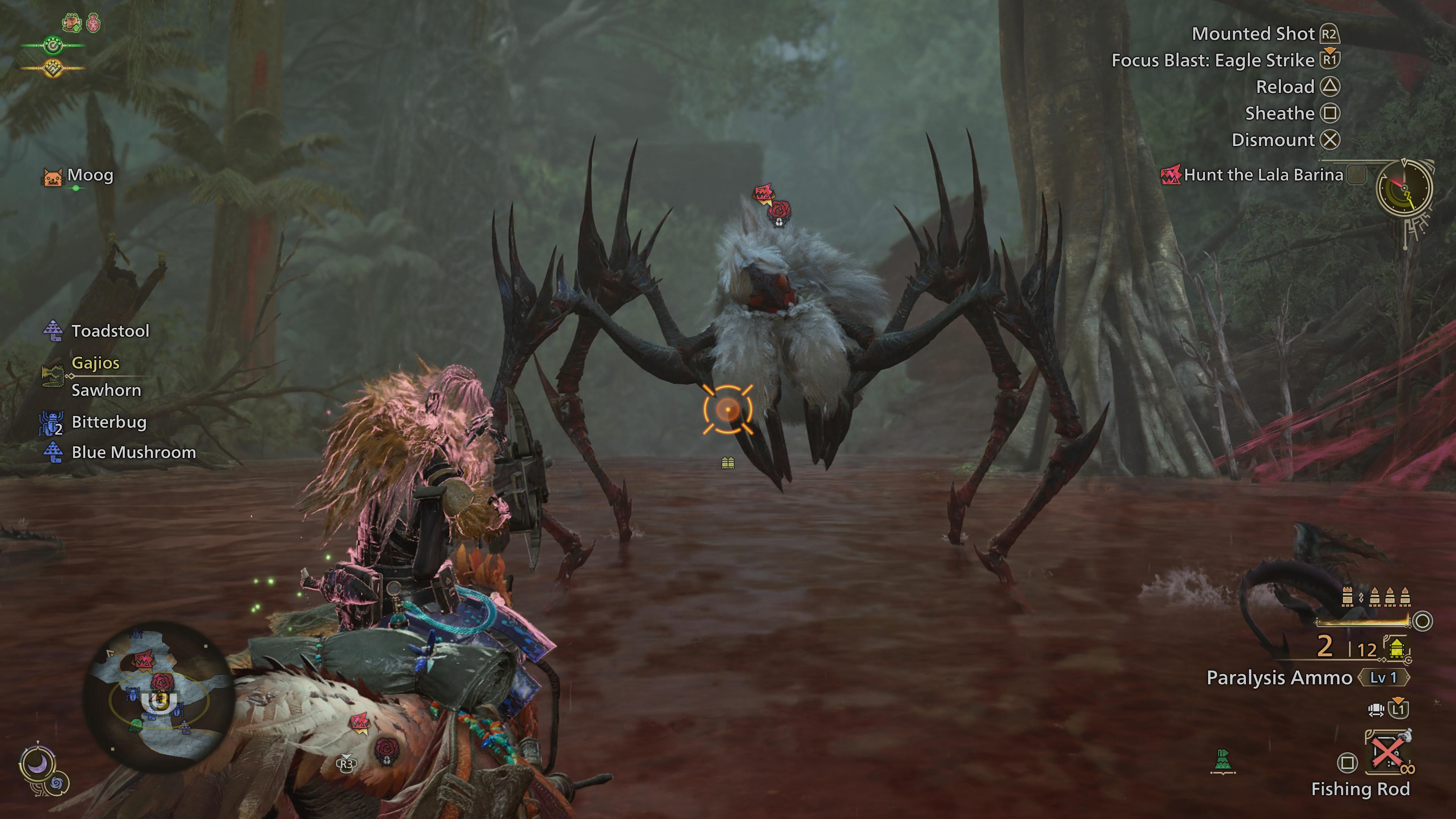 Monster Hunter Wilds player uses best weapon combos against big spider