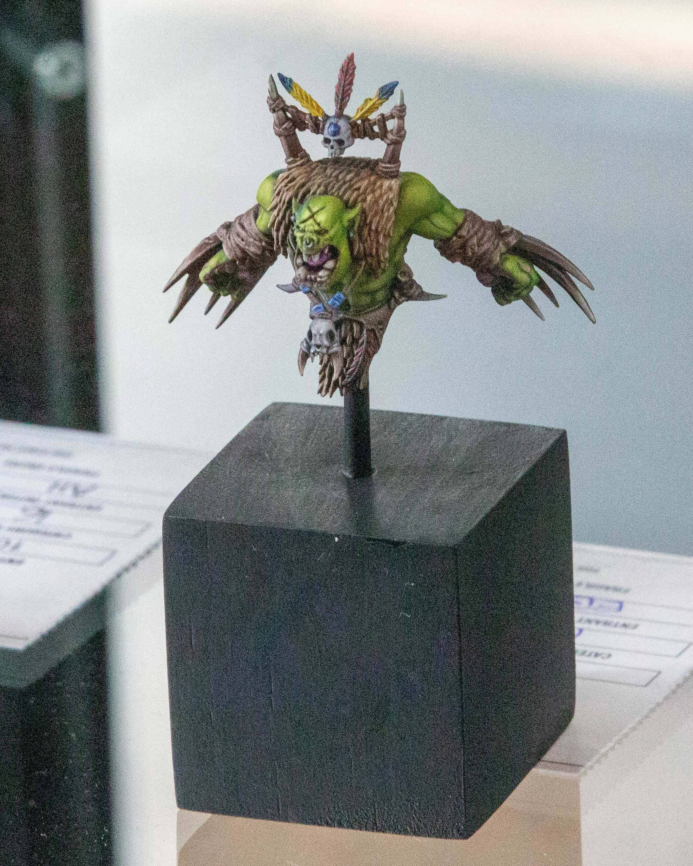 A model of a crucified Ork