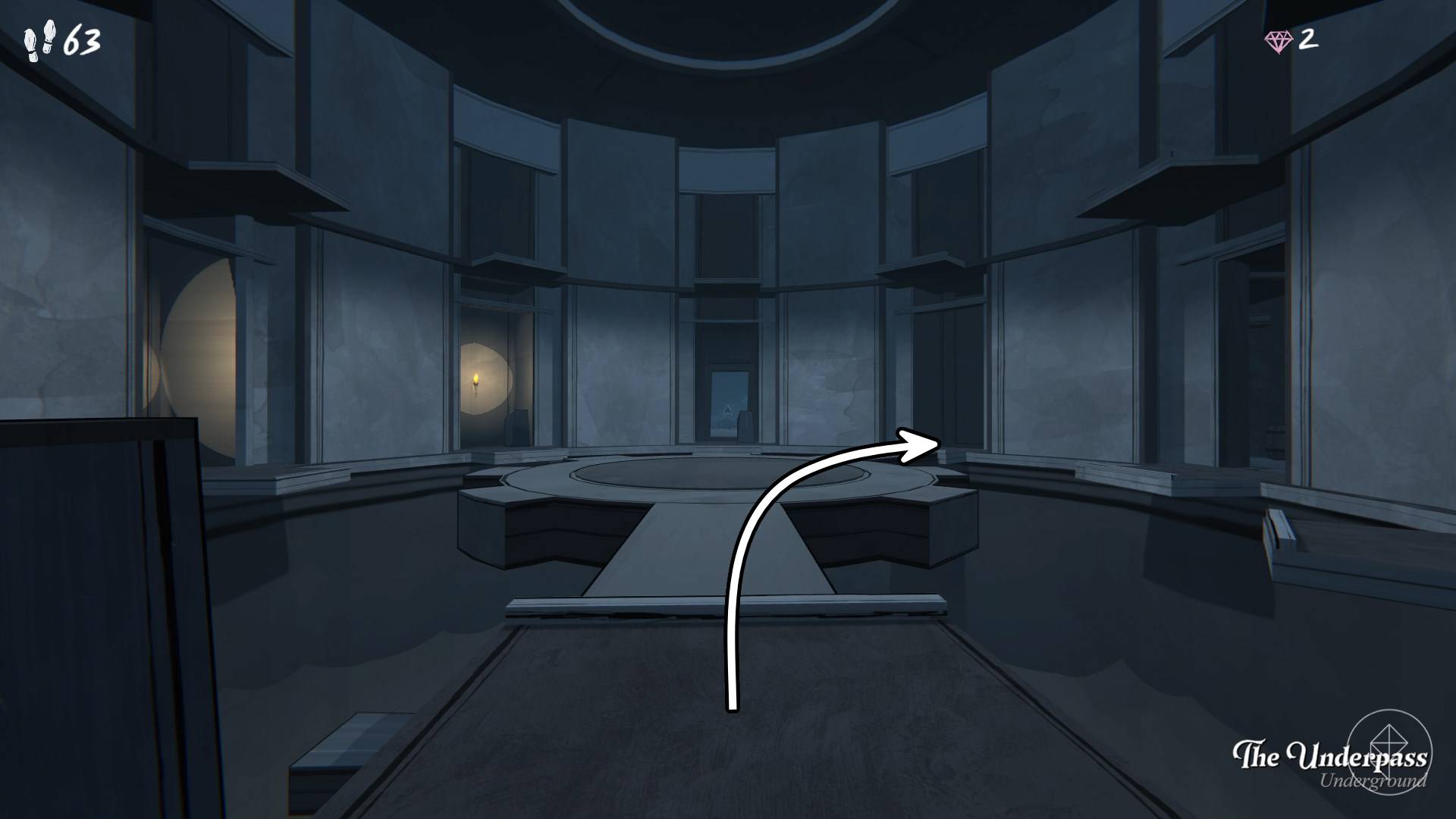 A crossable gear platform found in the Reservoir of Blue Prince.