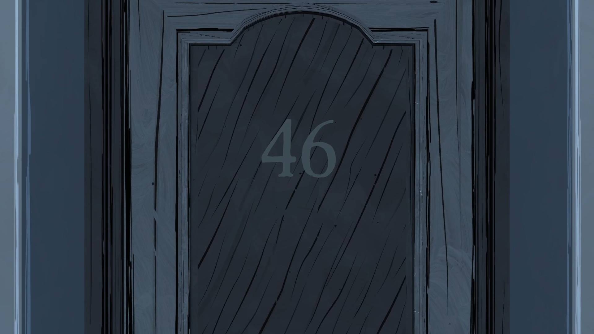 The door leading to Room 46 in Blue Prince.