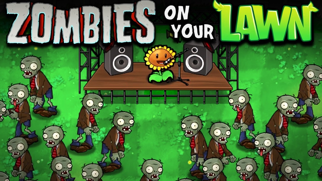 Zombies on Your Lawn MUSIC VIDEO (HD 60fps) - Plants vs. Zombies Ending Credits Song - YouTube