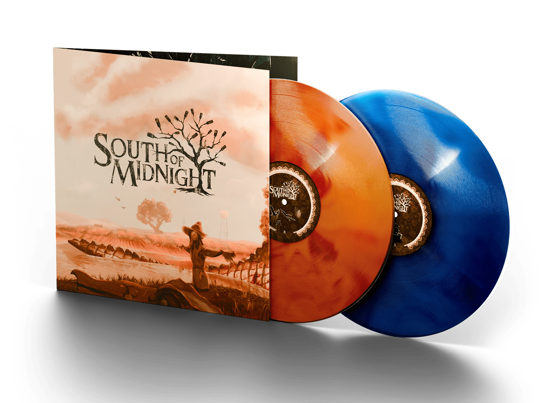 An image of the South of Midnight 2-LP vinyl soundtrack included in the Art and Music of South of Midnight box set.