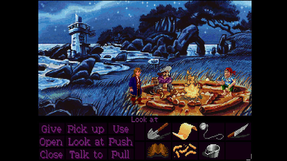 Pirates around a campfire