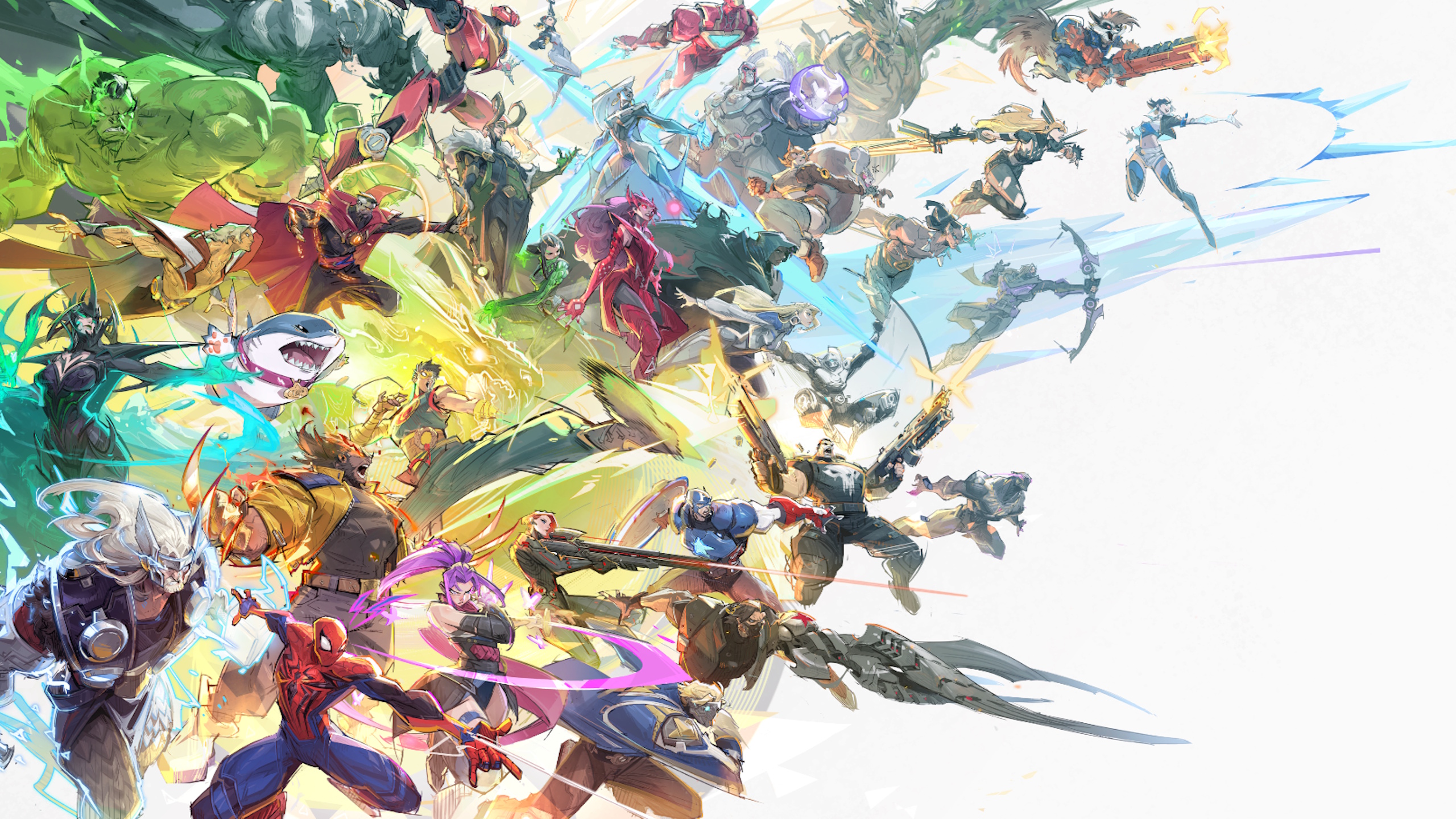 The hero roster of Marvel Rivals