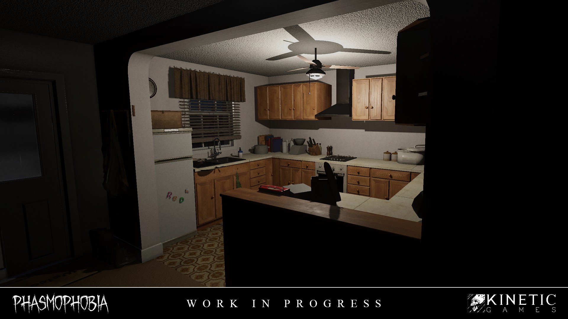 Phasmophobia - Tanglewood's kitchen in the map overhaul