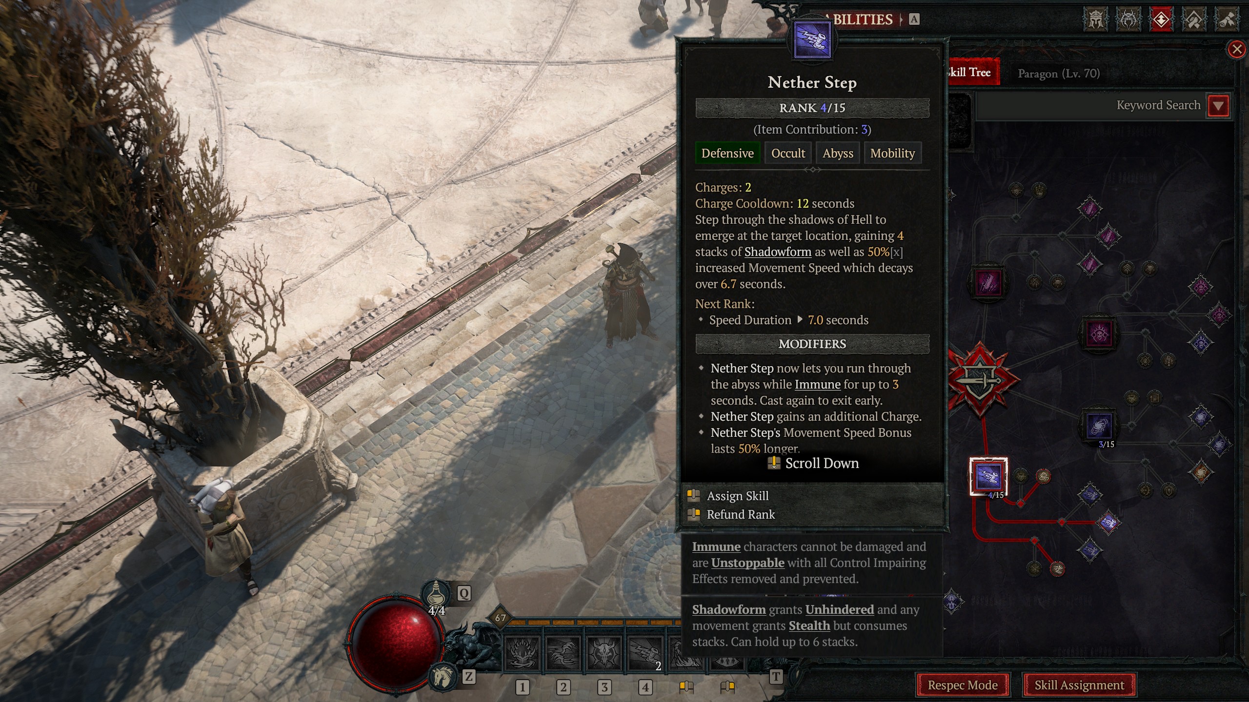 Diablo 4 Warlock build - Nether Step