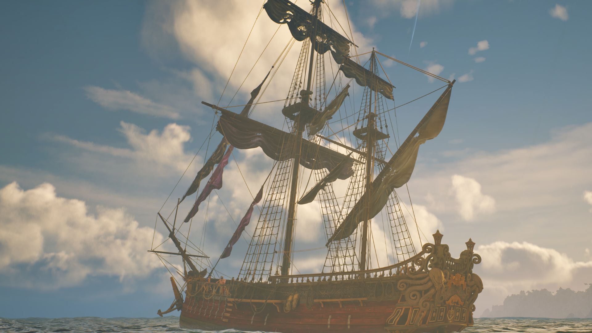 The stock Ketch build from Windrose