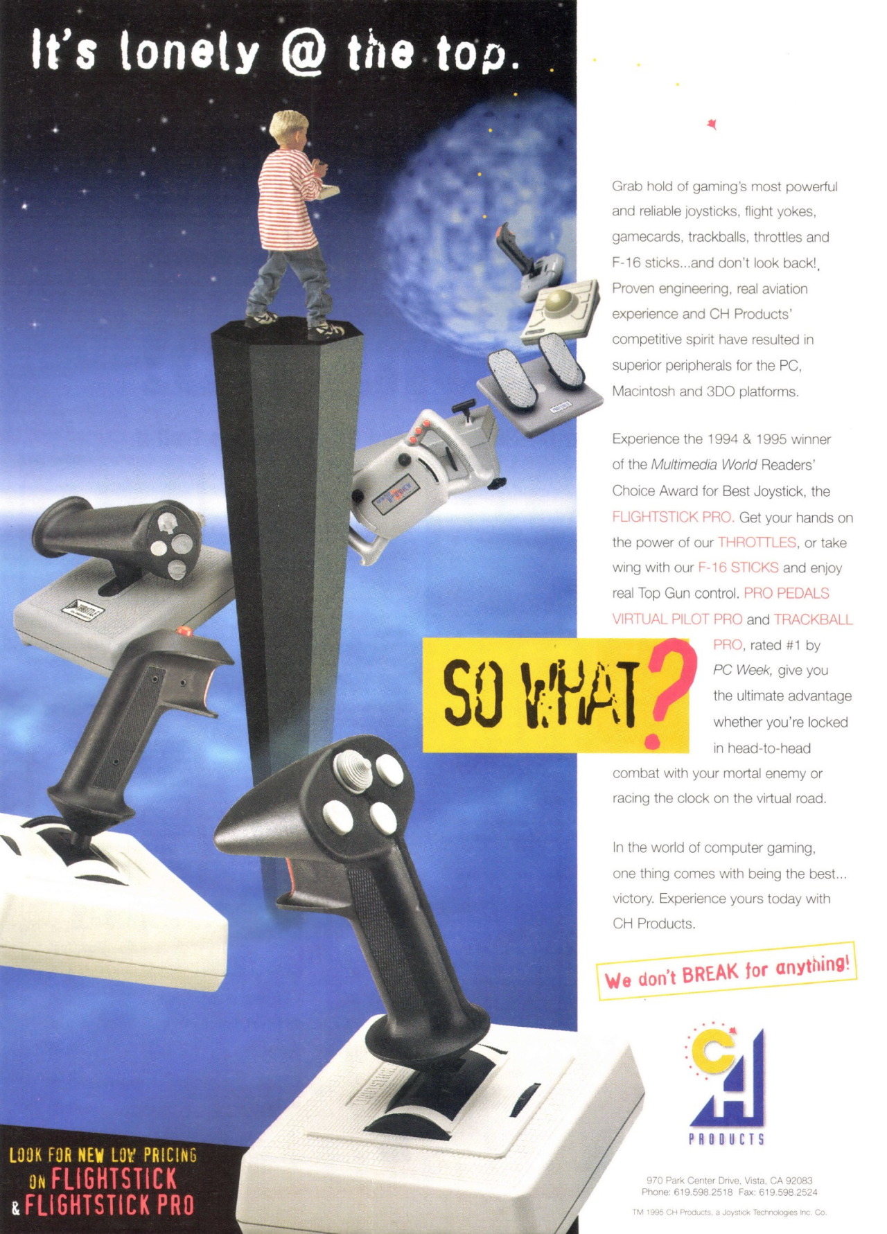 CH Products FlightStick Pro ad