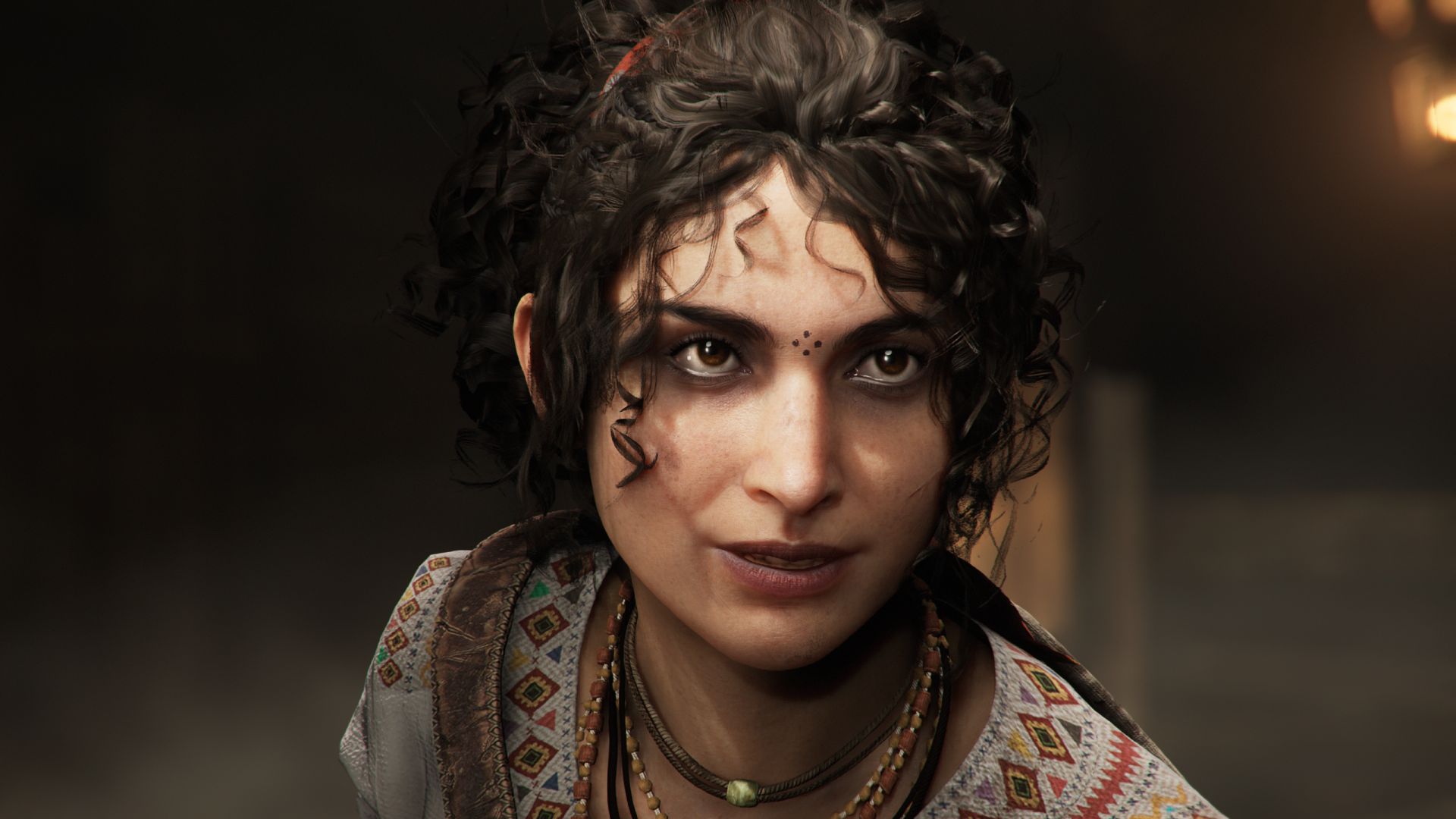 Sophia's face in close-up